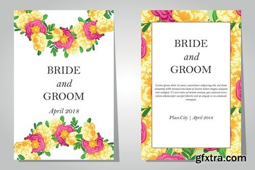 Stock Vectors - Wedding Invitation 3, 29xEPS