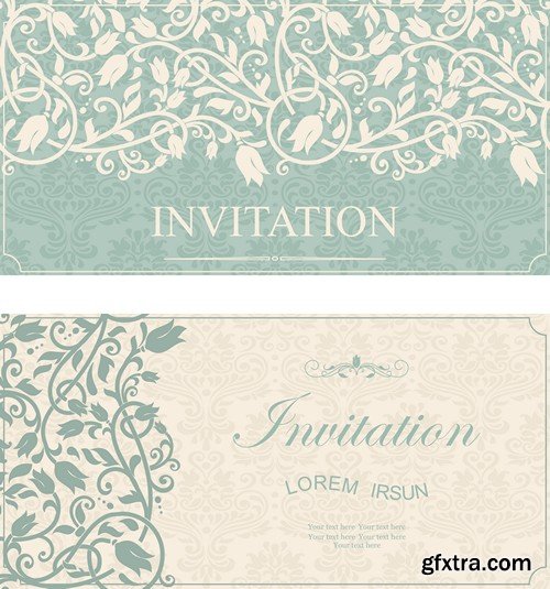 Stock Vectors - Wedding Invitation 3, 29xEPS