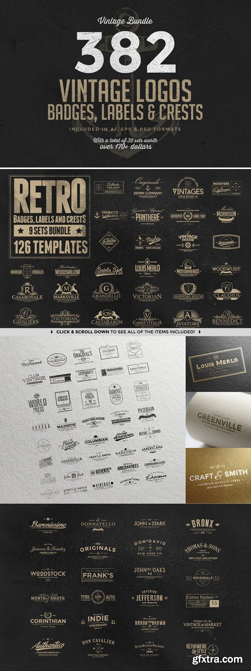 CM - 382 Vintage Logos Bundle 275102