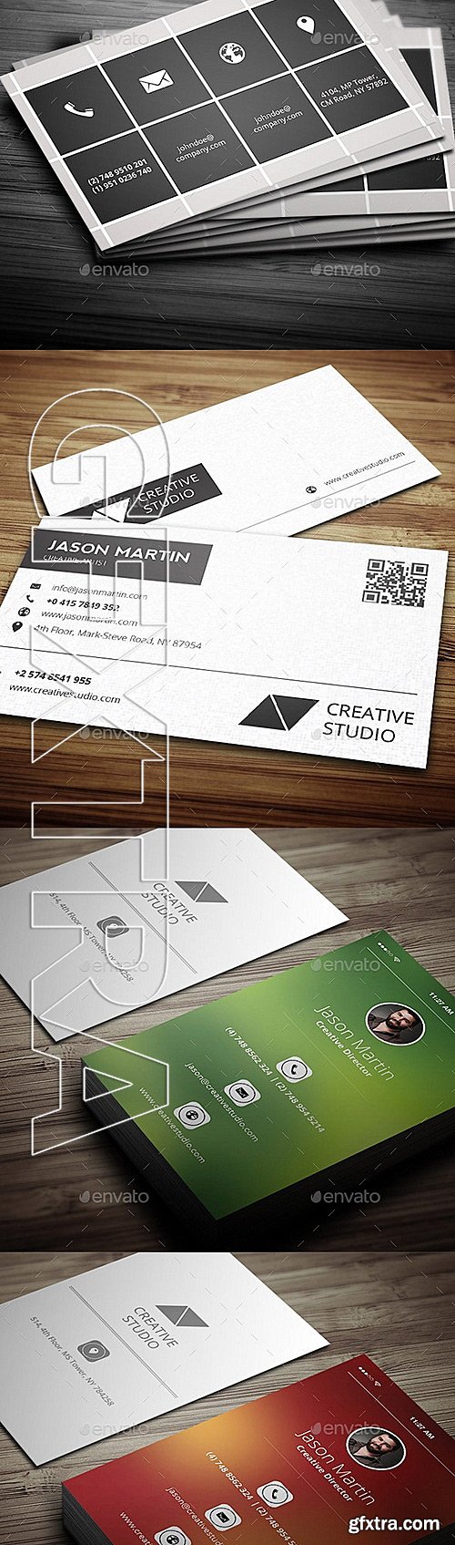GraphicRiver - Bundle - Metro Business Cards - 6 in 1 - 120 11789671