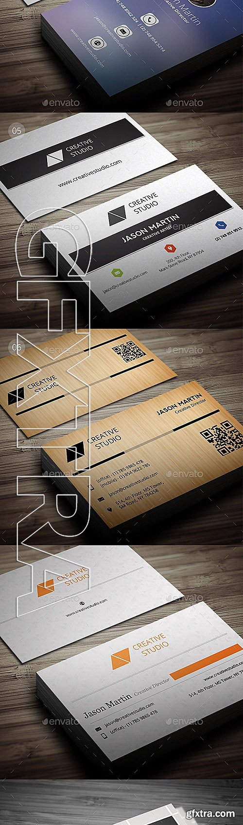 GraphicRiver - Bundle - Metro Business Cards - 6 in 1 - 120 11789671