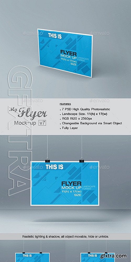 GraphicRiver - Flyer Mock-up v7 11783881