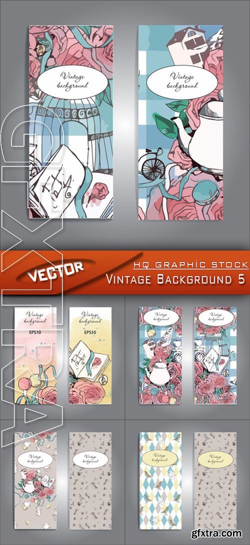 Stock Vector - Vintage Background 5