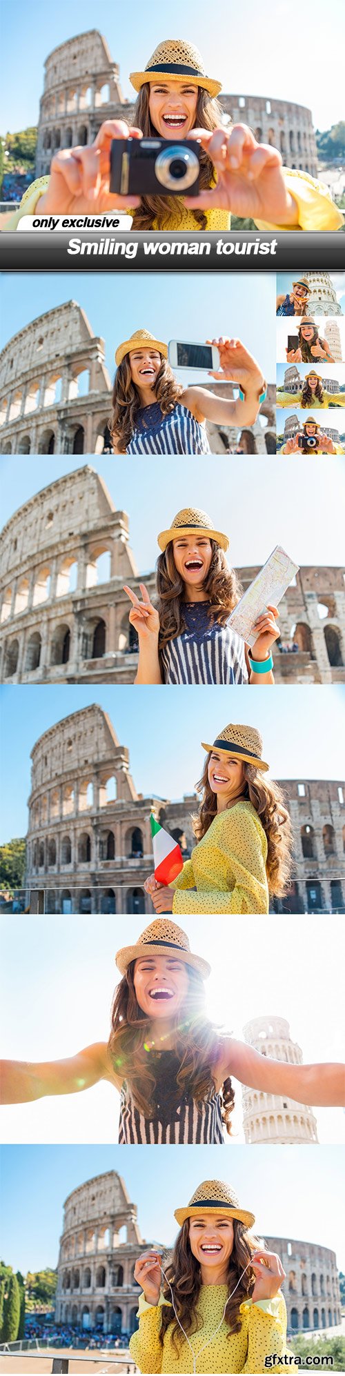 Smiling woman tourist - 9 UHQ JPEG