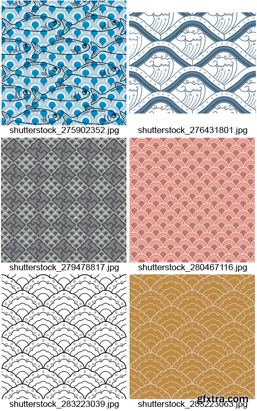 Amazing SS - Japanese Geometric Patterns, 25xEPS