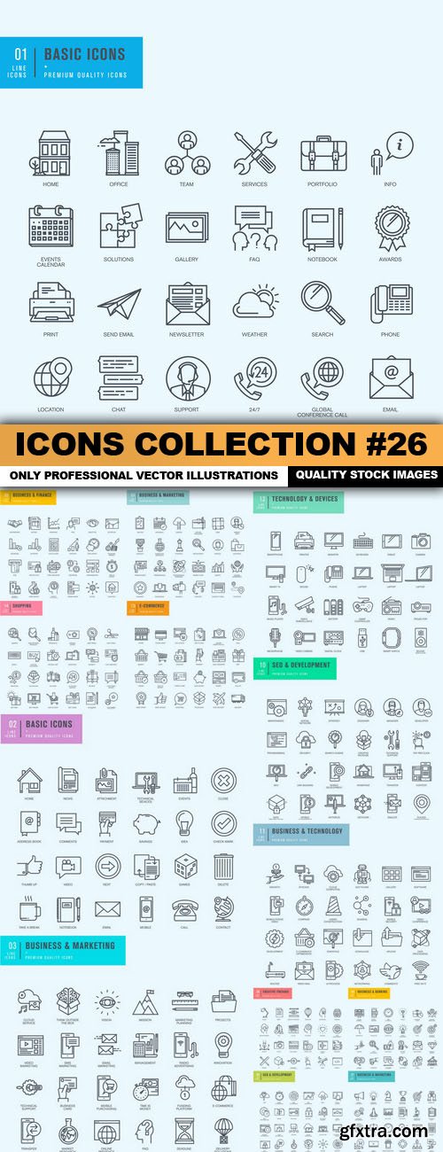 Icons Collection #26 - 14 Vector