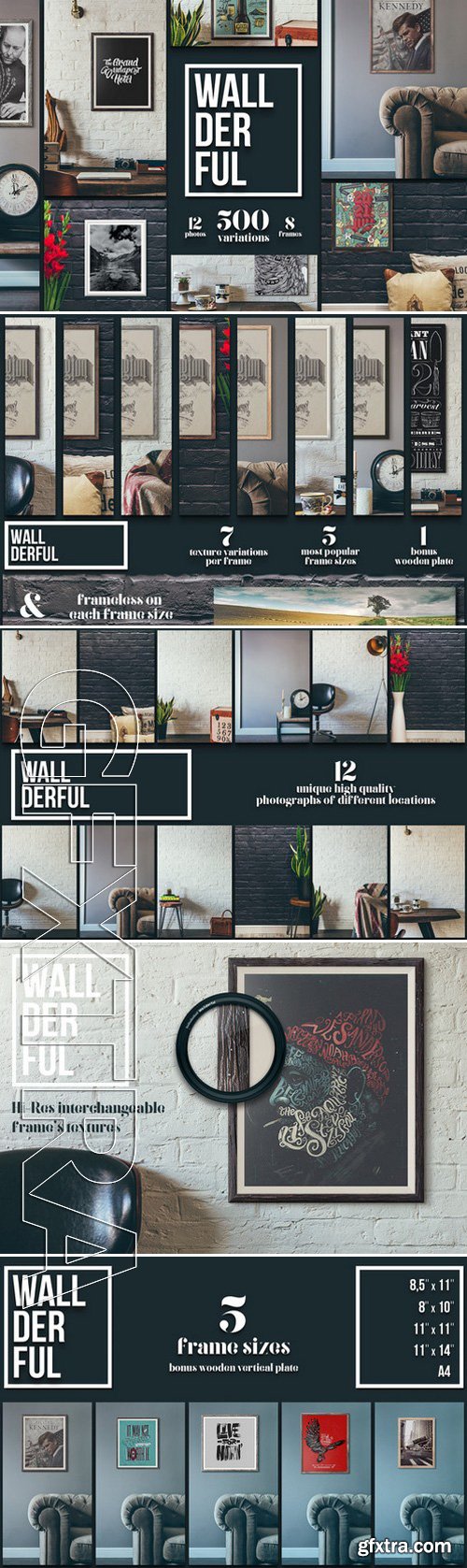 CM - 'Wallderful' Frames Mockups 285458