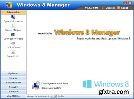 Yamicsoft Windows 8 Manager v2.2.6 Portable