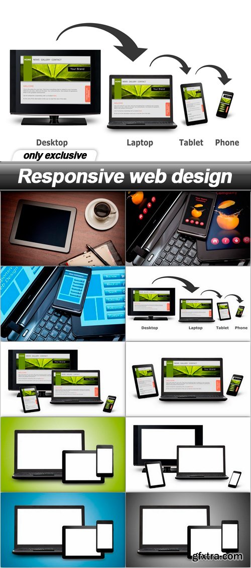 Responsive web design - 10 EPS