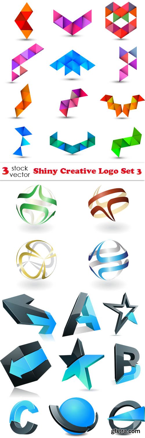 Vectors - Shiny Creative Logo Set 3