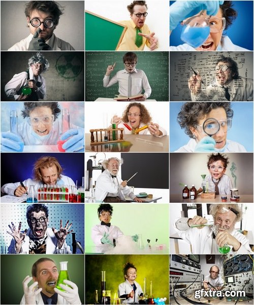 Collection mad professor science scientist chemistry laboratory 25 HQ Jpeg