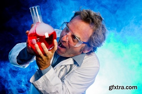 Collection mad professor science scientist chemistry laboratory 25 HQ Jpeg