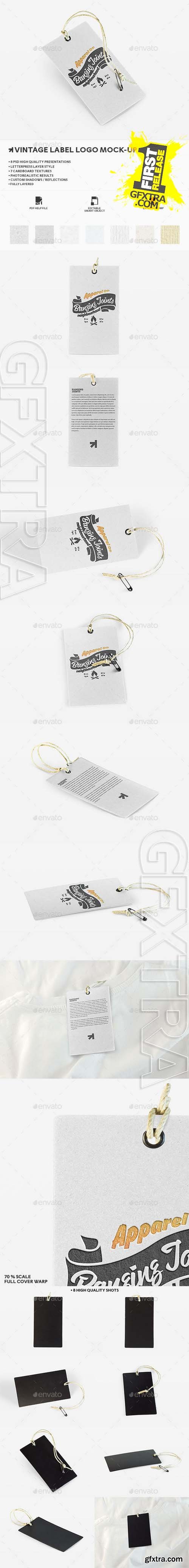 Letterpress Label Logo Mockup - GraphicRiver 11750387