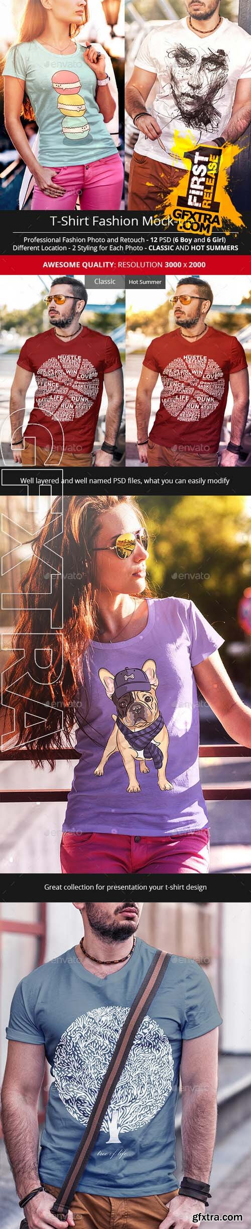 T-Shirt Fashion Mock-Up - GraphicRiver 11725001