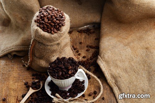 Coffee beans in a bag