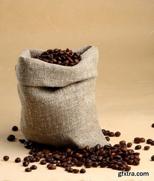 Coffee beans in a bag