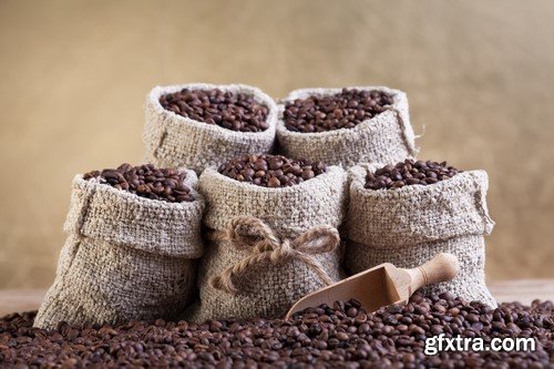 Coffee beans in a bag