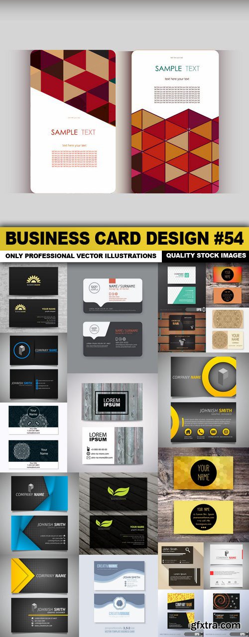 Business Card Design #54 - 20 Vector