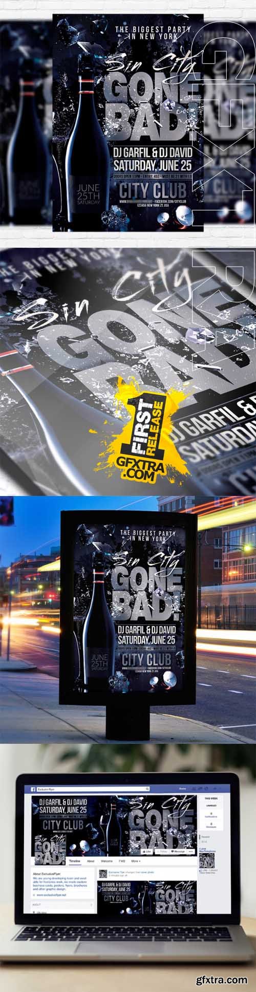 Gone Bad - Flyer Template + Facebook Cover