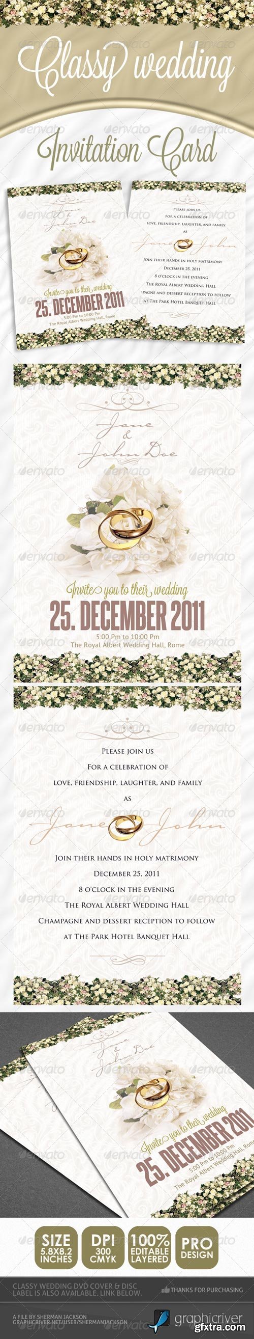 GraphicRiver - Classy Wedding Invitations