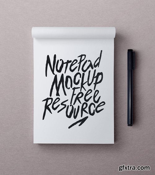 Psd Notepad Mockup