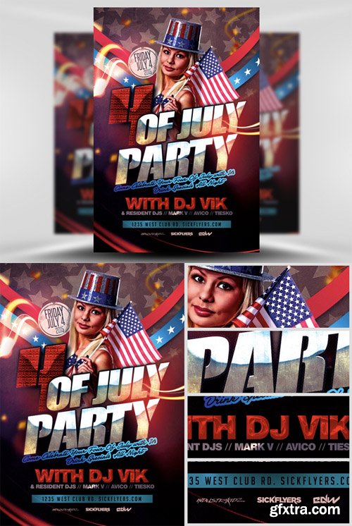 July 4th Flyer Template