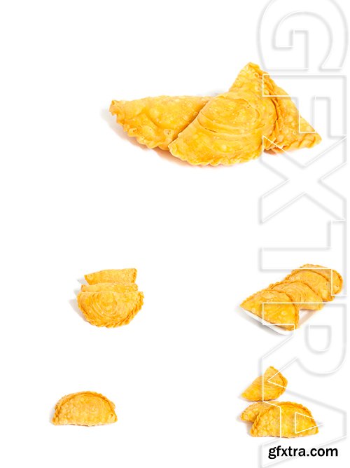 Stock Photos - Curry puffs isolated on a white background