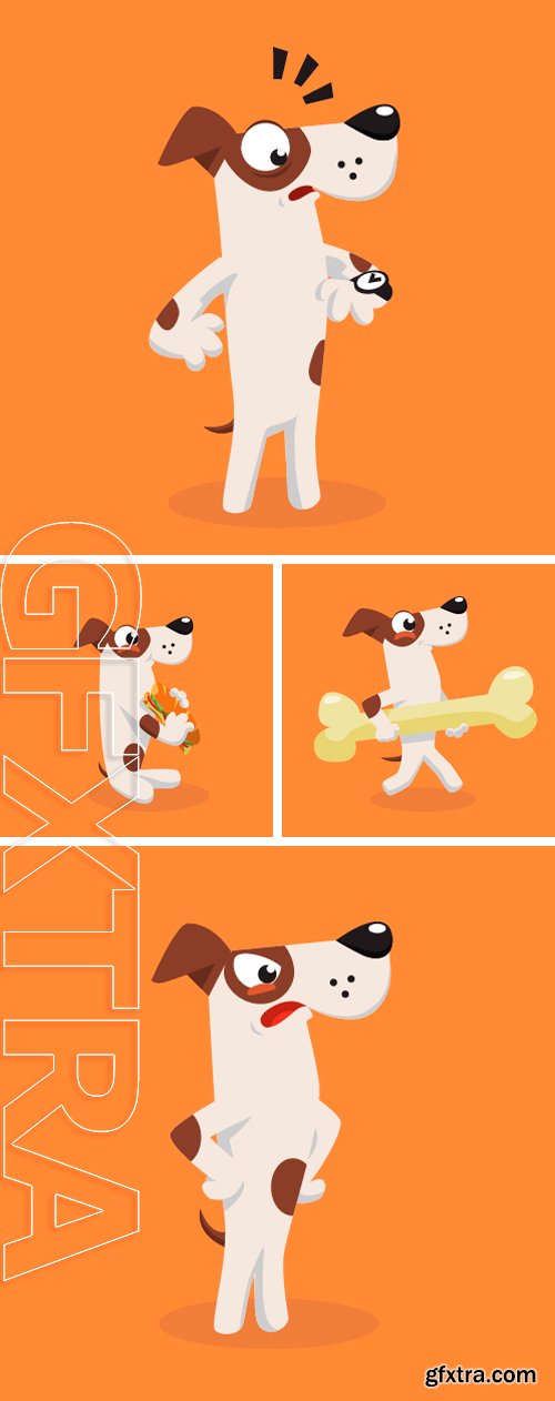 Stock Vectors - Cartoon dog. Vector illustration