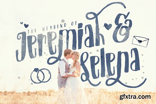 CM Just Married! Wedding Pack Font Bundle 294477