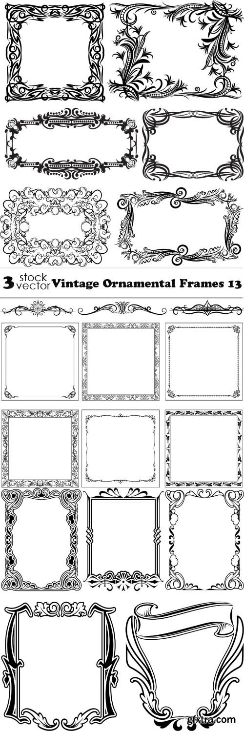 Vectors - Vintage Ornamental Frames 13