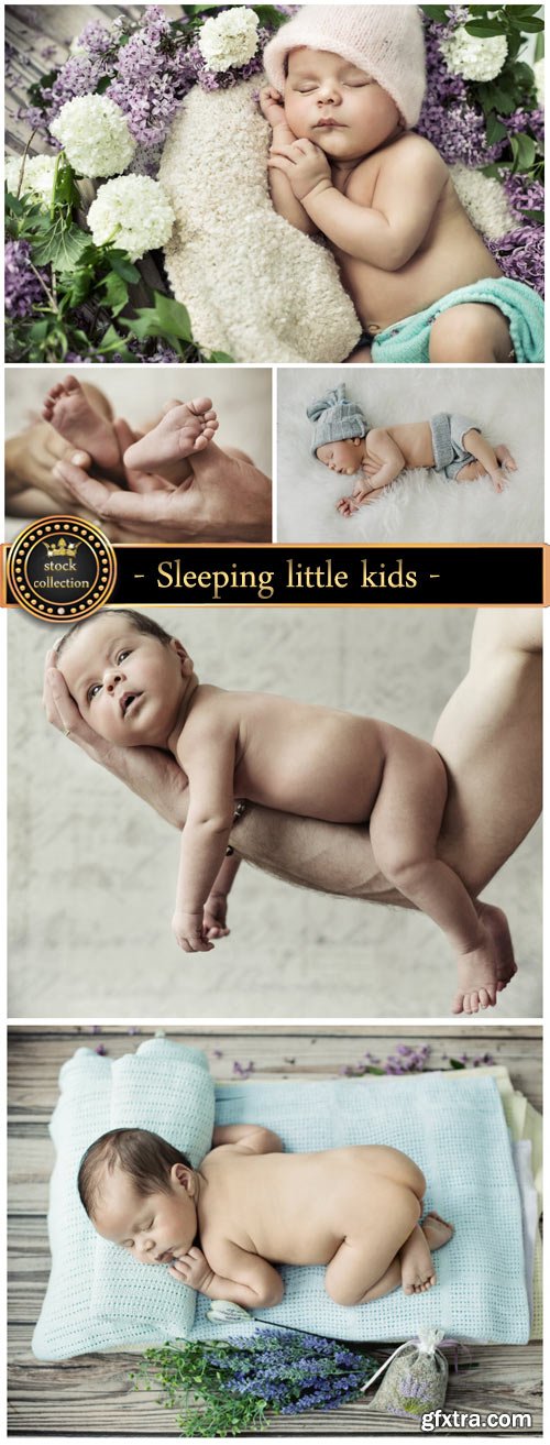 Sleeping Little Kids 5xJPG
