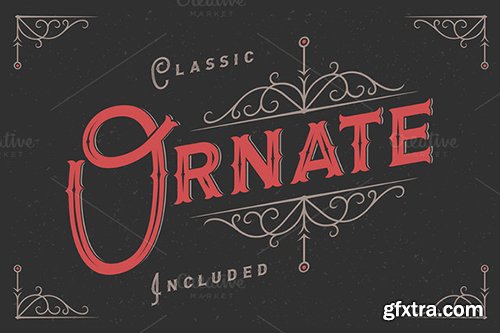 CM Letterhead Typeface With Ornate 296596