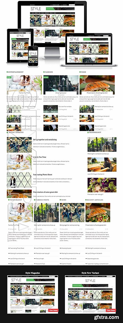 CM - SALE Style Magazine Blogger Template 295948