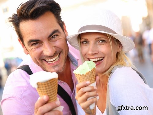 Collection of beautiful girl eating ice cream 25 HQ Jpeg