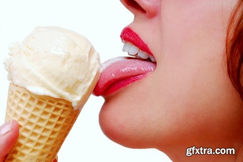 Collection of beautiful girl eating ice cream 25 HQ Jpeg