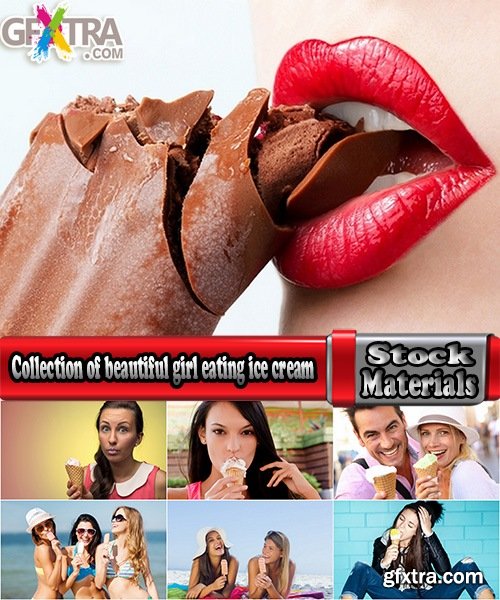 Collection of beautiful girl eating ice cream 25 HQ Jpeg