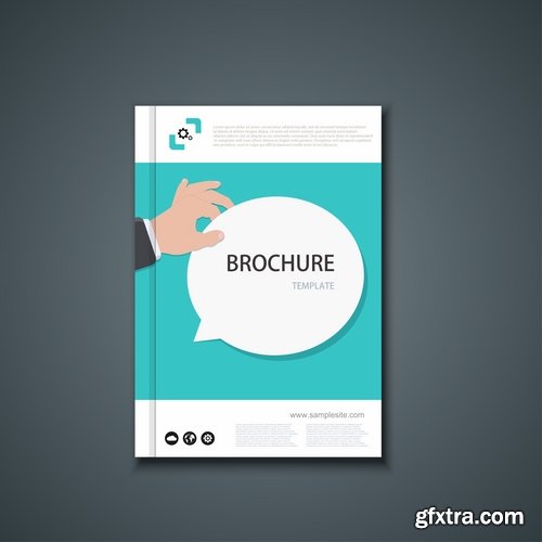 Collection of vector image brochure flyer banner #13-25 Eps