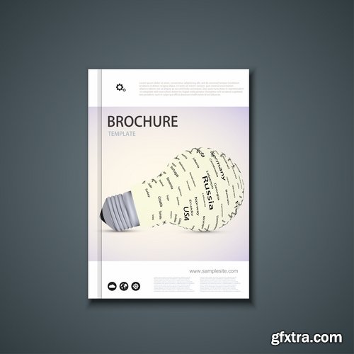 Collection of vector image brochure flyer banner #13-25 Eps