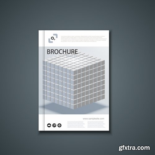 Collection of vector image brochure flyer banner #13-25 Eps