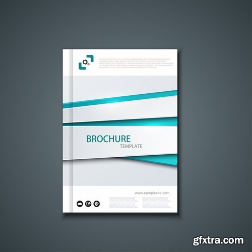 Collection of vector image brochure flyer banner #13-25 Eps