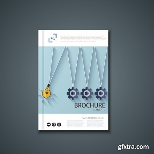 Collection of vector image brochure flyer banner #13-25 Eps