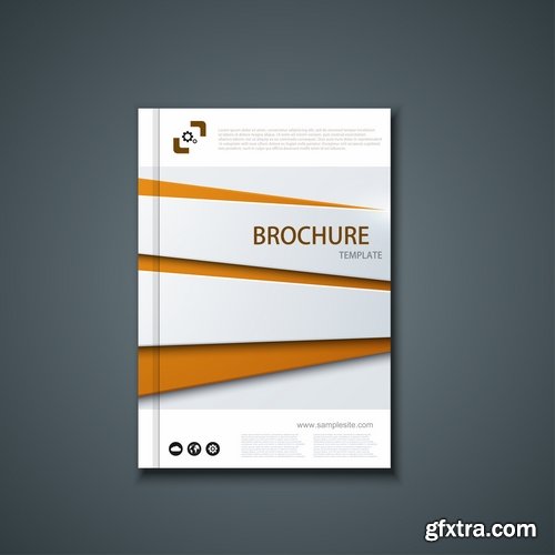 Collection of vector image brochure flyer banner #13-25 Eps