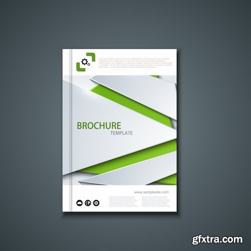 Collection of vector image brochure flyer banner #13-25 Eps