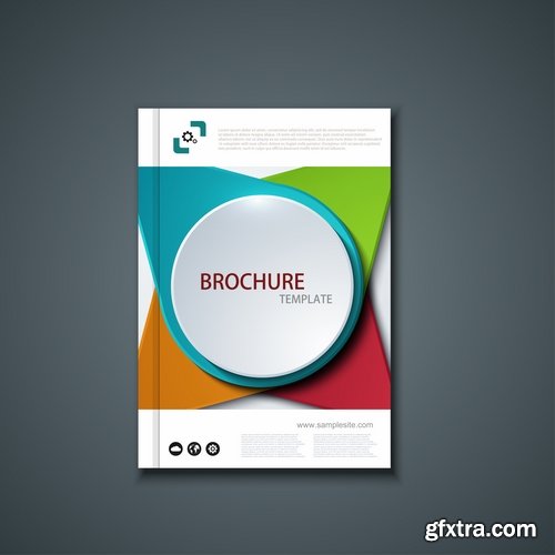 Collection of vector image brochure flyer banner #13-25 Eps