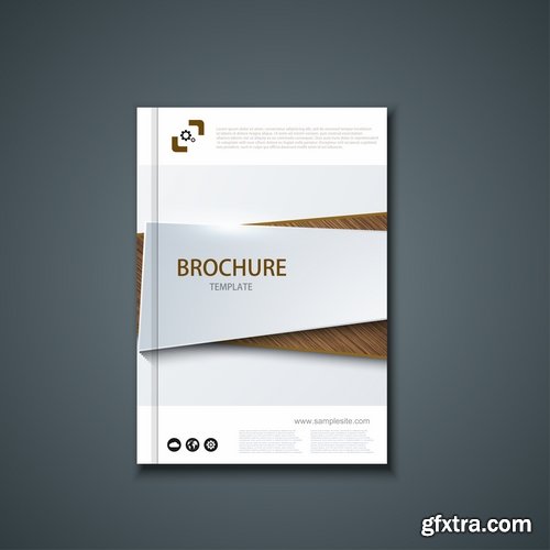 Collection of vector image brochure flyer banner #13-25 Eps