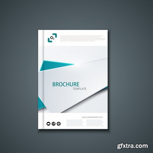 Collection of vector image brochure flyer banner #13-25 Eps