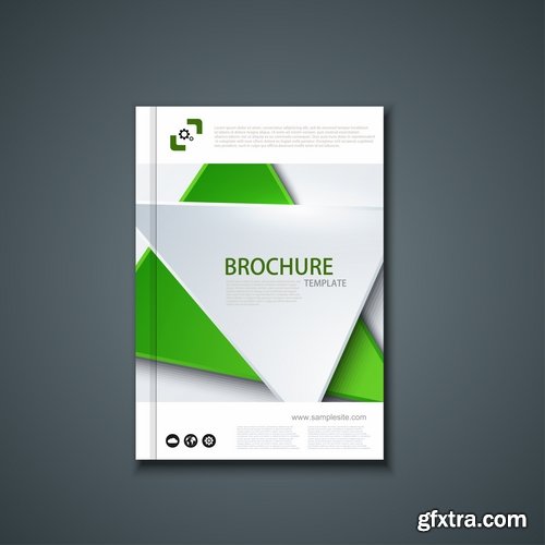 Collection of vector image brochure flyer banner #13-25 Eps