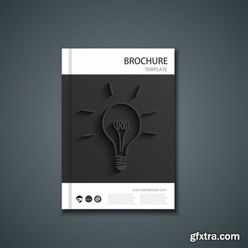 Collection of vector image brochure flyer banner #13-25 Eps