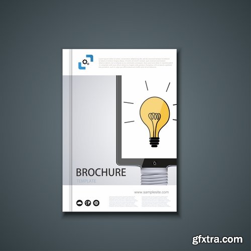 Collection of vector image brochure flyer banner #13-25 Eps