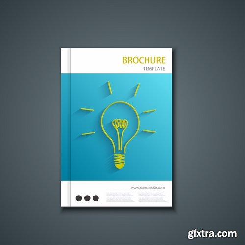 Collection of vector image brochure flyer banner #13-25 Eps